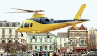 G-MEDX - Warwickshire and Northamptonshire air ambulance (G-MEDX) at Bangor (Co Down) – demonstration/publicity visit. - by Albert Bridge