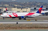 N845MH @ KLAX - The Pink Ribbon B764 of Delta in LAX. - by FerryPNL