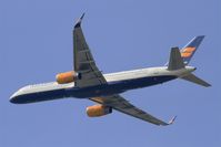 TF-FIP @ LFPG - Boeing 757-208, Take off rwy 27L, Roissy Charles De Gaulle airport (LFPG-CDG) - by Yves-Q