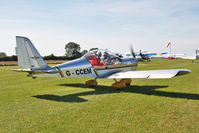 G-CCEM @ X5FB - Aerotechnik EV-97A Eurostar, Fishburn Airfield, September 12th 2009. - by Malcolm Clarke