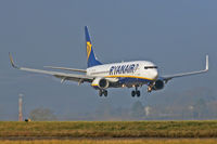 EI-EFZ @ EGFF - 737-8AS, Ryanair call sign Ryanair 4761, previously N1786B, N1787B, seen landing on runway 12 out of Tenerfife Sur.
