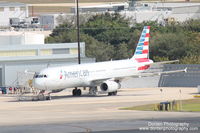 N573UW @ KTPA - American Airbus A321 (N573UW) sits on the PEMCO ramp at Tampa International Airport
