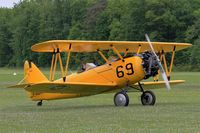 F-AZNF @ LFFQ - Naval Aircraft Factory N3N-3, Taxiing to parking area, La Ferté-Alais (LFFQ) air show 2016 - by Yves-Q