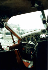 C-GCYM @ CYWH - Cockpit view- Scanned from original slide taken at Victoria, BC., Canada - Sept 2000 - by Neil Henry