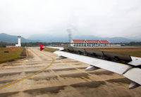 HS-BBA @ VLLB - Arriving at Luang Prabang International Airport. - by Andreas Müller