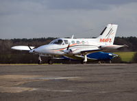 N414FZ @ EGTF - Cessna 414 at Fairoaks. - by moxy