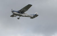 N123TZ @ KSQL - Locally-based 2004 Cessna 182T Skylane climbing out @ San Carlos Airport, CA - by Steve Nation