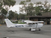 N2407N @ KPAO - Locally-based 2007 Cessna 172S Skyhawk @ Palo Alto Airport, CA - by Steve Nation