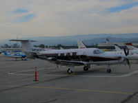 N643PC @ KSQL - RKI Pilatus LLC (Belmont, CA) 2005 Pilatus PC-12/45 @ San Carlos Airport, CA home base - by Steve Nation