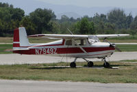 N7949Z @ KRIR - Locally-based 1963 Cessna 150C @ Flabaob Airport, Riverside, CA - by Steve Nation