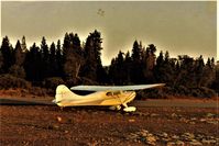 N3368E @ 0Q6 - 68E in the late day sun at the now closed Shingletown airport where we sometimes camped at.