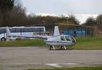 G-DWCE @ EGTB - Robinson R-44 Raven II at Wycombe Air Park. - by moxy