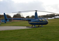 G-DGFD @ EGTB - Robinson R44 Clipper II at Wycombe Air Park. - by moxy