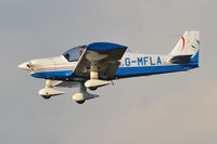 G-MFLA @ EGSH - Landing at Norwich. - by Graham Reeve