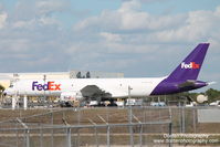 N771FD @ KRSW - FedEx cargo sits on the cargo ramp at Southwest Florida International Airport