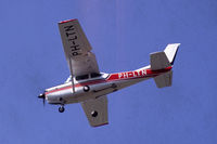 PH-LTN @ EHTW - Reims (Cessna) FR182 Skylane RG of Vliegclub Twente landing at Twenthe Air Base, the Netherlands, in the early 1980s. - by Van Propeller