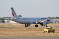 F-GTAQ @ LFBD - Airbus A321-211, Reverse thrust landing rwy 05, Bordeaux Mérignac airport (LFBD-BOD) - by Yves-Q