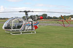 HA-PPC @ EGBR - Sud SA-313B Alouette II, Helicopter Fly-In, Breighton Airfield, September 12th 2010. - by Malcolm Clarke