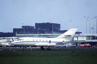 F-GBMD @ EHAM - Dassault Falcon 20F of Europe Falcon Service at Schiphol airport, the Netherlands, 1982 - by Van Propeller