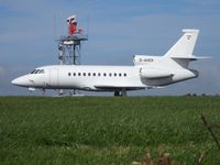 D-AHER @ EGFF - Falcon 900EX, Heron Aviation Basel Switzerland based, previously F-FFWR, G-DAEX, D-AGSI, F-GXHG, seen parked up. - by Derek Flewin