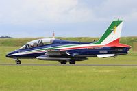MM54551 @ LFOA - Italian Air Force Aermacchi MB-339PAN, N°1 of Frecce Tricolori Aerobatic Team 2016, Ready to take off rwy 24, Avord Air Base 702 (LFOA) Open day 2016 - by Yves-Q