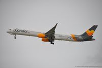 D-ABOF @ EDDL - Boeing 757-330 - DE CFG Condor 'Hannover' sticker - 846 - D-ABOF - 30.03.2016 - DUS - by Ralf Winter