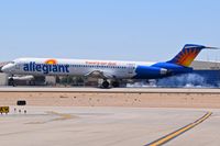 N883GA @ KBOI - Touching down on RWY 10L. - by Gerald Howard