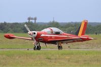ST-15 @ LFOA - Belgian Red Devil Team SIAI-Marchetti SF-260M, Taxiing to parking area, Avord Air Base 702 (LFOA) Open day 2016 - by Yves-Q