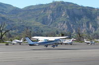 N8356S @ SZP - 1965 Cessna 182H SKYLANE, Continental O-470-R 230 Hp, takeoff Rwy 22 - by Doug Robertson