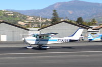 N8356S @ SZP - 1965 Cessna 182H SKYLANE, Continental O-470-R 230 Hp, landing roll Rwy 22 - by Doug Robertson
