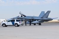 188783 @ KBOI - Clearing US Customs. The paperwork is never done.  No. 433 Tactical Fighter Sq., “Porcupine”, 3 Wing, CFB Bagotville, Quebec, Canada. - by Gerald Howard