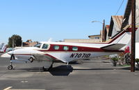 N7071D @ SZP - 1969 Beech 60 DUKE, two turbosupercharged Lycoming TIO-540-1A4 380 Hp each, in for right engine maintenance - by Doug Robertson