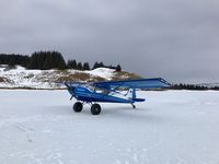 N37327 - Frozen lake Kodiak Island 2017 - by Scooter Mainero