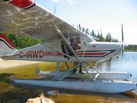 C-IRWD - factory mod to light sport.  its siting on 1500 pg floats.  time of water I pac is 8 sec calm wind 5 sec good wind. took part of leather interior out saved 25 lbs. original 2 blade hydraulic prop replaced with 3 blade warp drive carbon fibre 29 inch blade - by robert desmarais