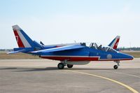 E68 @ LFMI - Dassault-Dornier Alpha Jet E (F-TEMO), Athos 07 of Patrouille de France 2016, Istres-Le Tubé Air Base 125 (LFMI-QIE) open day 2016 - by Yves-Q