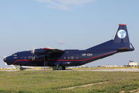 UR-CGV @ LMML - Antonov An-12BP UR-CGV Ukranian Air Alliance - by Raymond Zammit