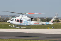 9H-VGH @ LMML - Bell 412EP 9H-VGH Gulf Med Aviation - by Raymond Zammit