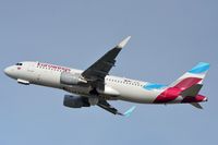 D-AEWE @ EDDL - Eurowings A320 lifting-off. - by FerryPNL