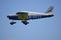 G-DEVS @ EGHP - Piper PA-28-180 Cherokee landing at Popham. - by moxy
