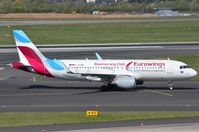 D-AEWM @ EDDL - Eurowings A320 promoting its loyalty programm - by FerryPNL