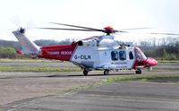 G-CILN @ EGFH - Visiting HM Coastguard SAR helicopter 'Rescue 187' about to depart.. - by Roger Winser