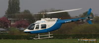G-BXDS @ EGCB - G-BXDS  Bell 206 Jet Ranger seen at Barton Aerodrome Greater Manchester England. - by Robbo s
