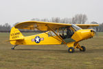 G-AYPM @ EGBR - Piper L-18C Super Cub at Breighton Airfield's Spring Fly-In. April 7th 2013. - by Malcolm Clarke