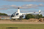 G-CTRL @ EGBR - Robinson R22 Beta at Breighton Airfield's Helicopter Fly-In. September 22nd 2013. - by Malcolm Clarke