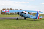 G-MOSA @ EGBR - Morane-Saulnier MS.317 at Breighton Airfield's Auster Fly-In. May 4th 2015. - by Malcolm Clarke