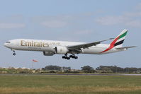 A6-EPJ @ LMML - B777 A6-EPJ Emirates Airlines - by Raymond Zammit