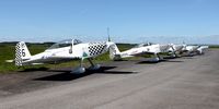 G-SOUT @ EGFP - Visiting RV-8, Raven 6 of Team Raven lined up with the other team members. - by Roger Winser