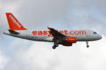 G-EZFG @ EGNT - Airbus A319-111 on approach to 07 at Newcastle Airport UK. August 26th 2010. - by Malcolm Clarke