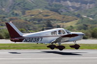 N32397 @ SZP - 1974 Piper PA-28-140 CHEROKEE, Lycoming O-320-E2A 150 Hp, landing Rwy 22 - by Doug Robertson