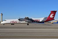 N401QX @ KBOI - Taxiing on Alpha for RWY 28R. - by Gerald Howard
